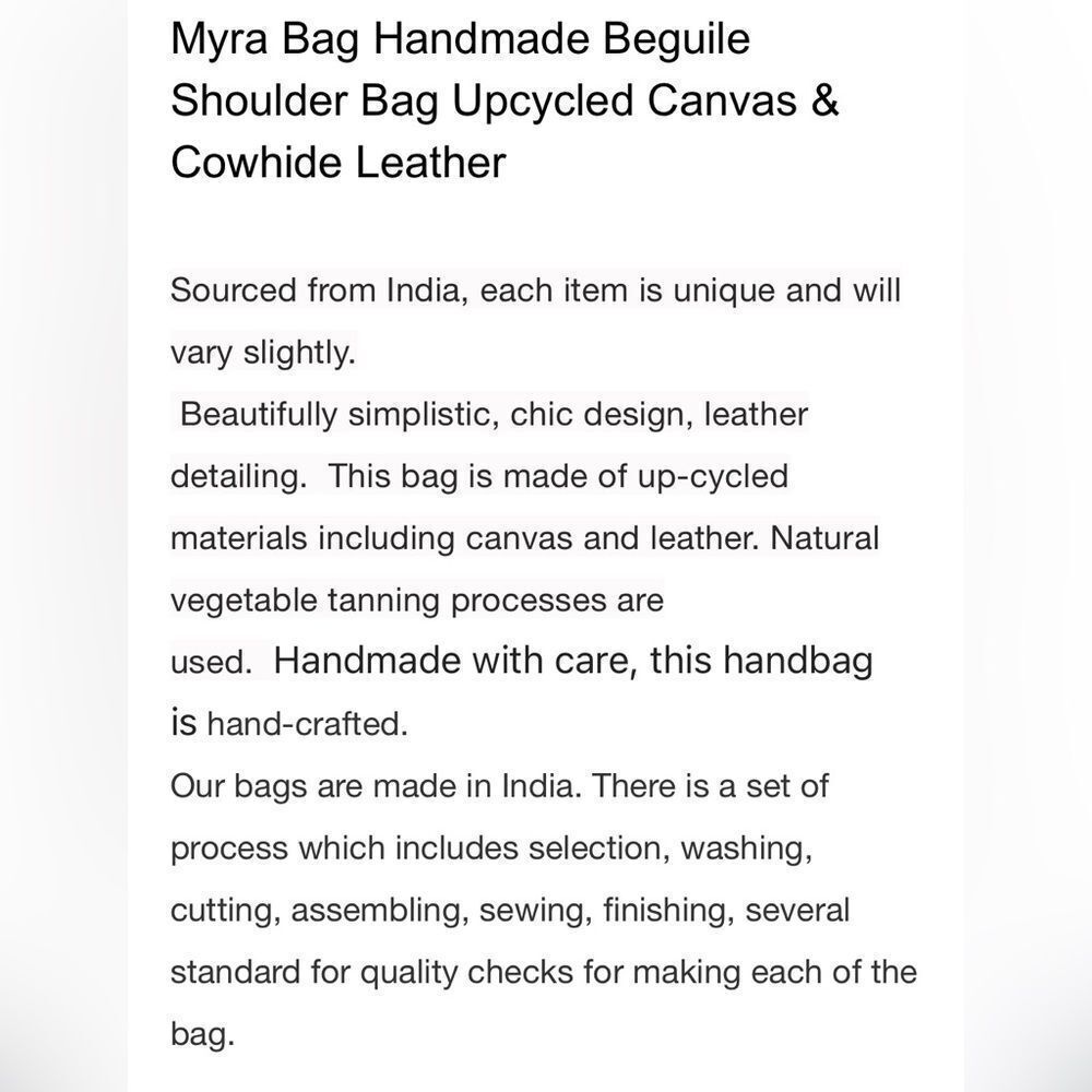 Myra BEGUILE Blue White Rug Canvas Brown Leather Upcycled Tote Bag - Picture 6 of 16